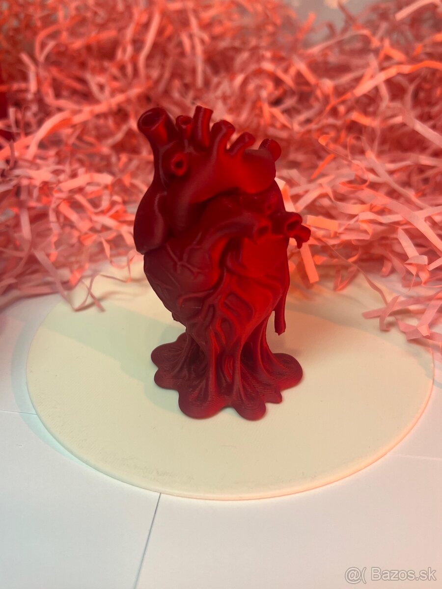 3D model v tvare ľudského srdca