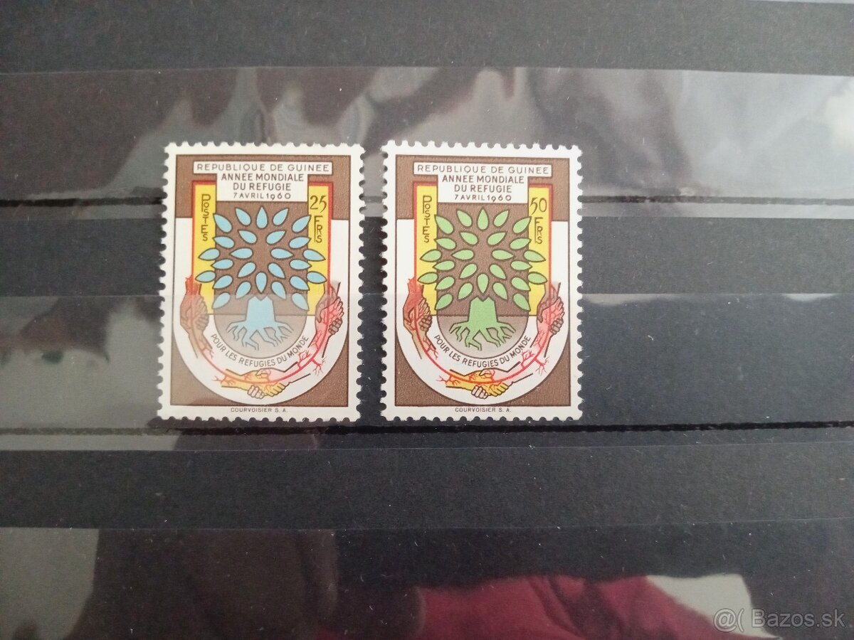 Poštové známky č.1022 - Guinea - strom -kompletná