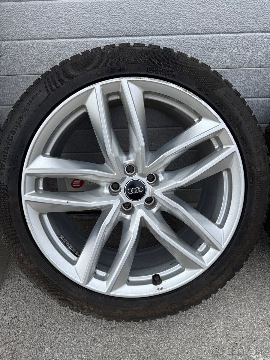 Audi SQ7 R21 Originál zimná sada s pneu Continental