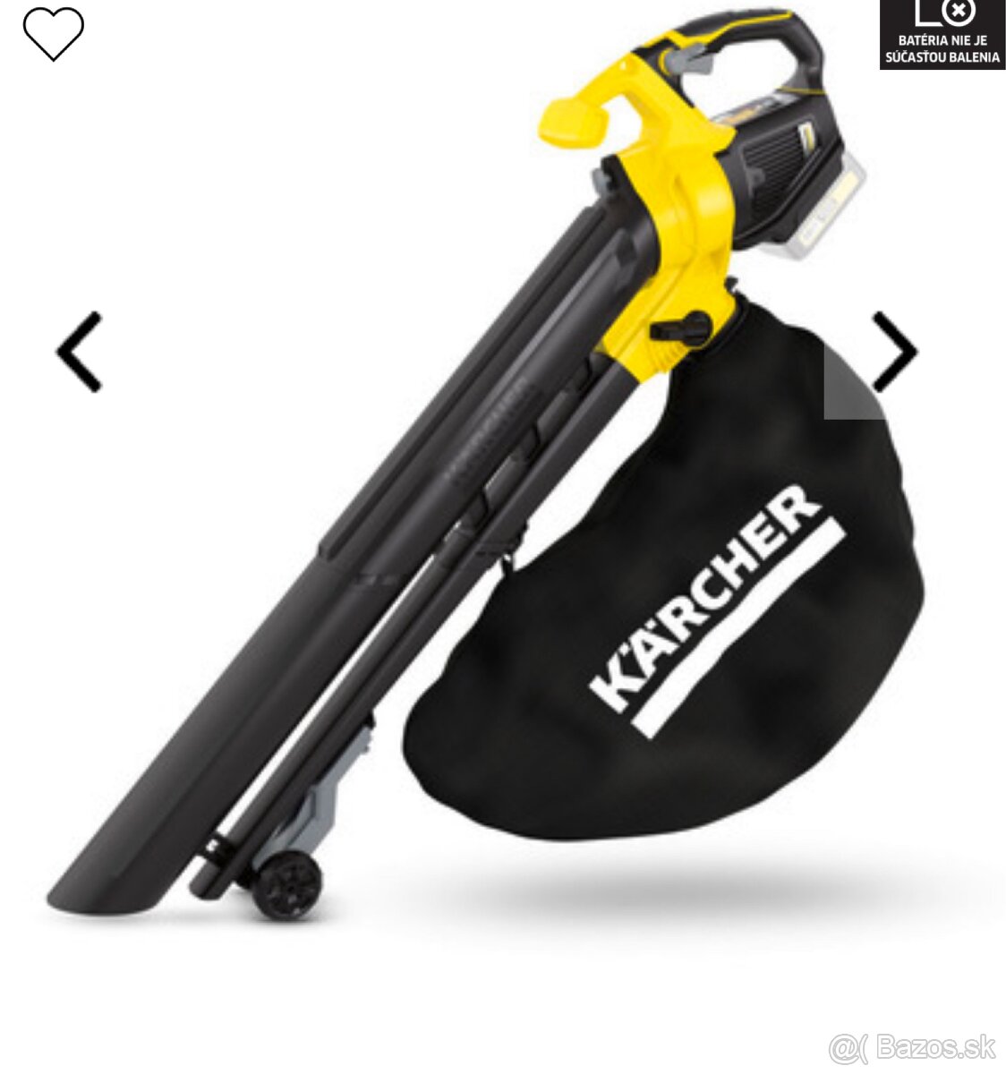 Fukár a vysávač listov BLV-200 Battery