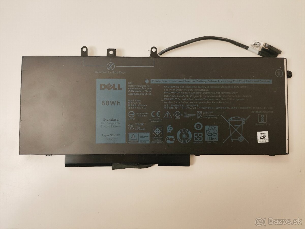 Originálna batéria Dell GJKNX – použitá, 56 324 mWh