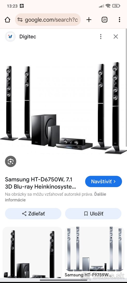 Domáce kino Samsung 7.1 1300w