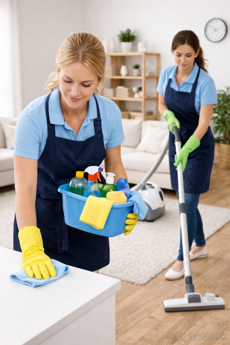 Dve ženy precízne upratujú