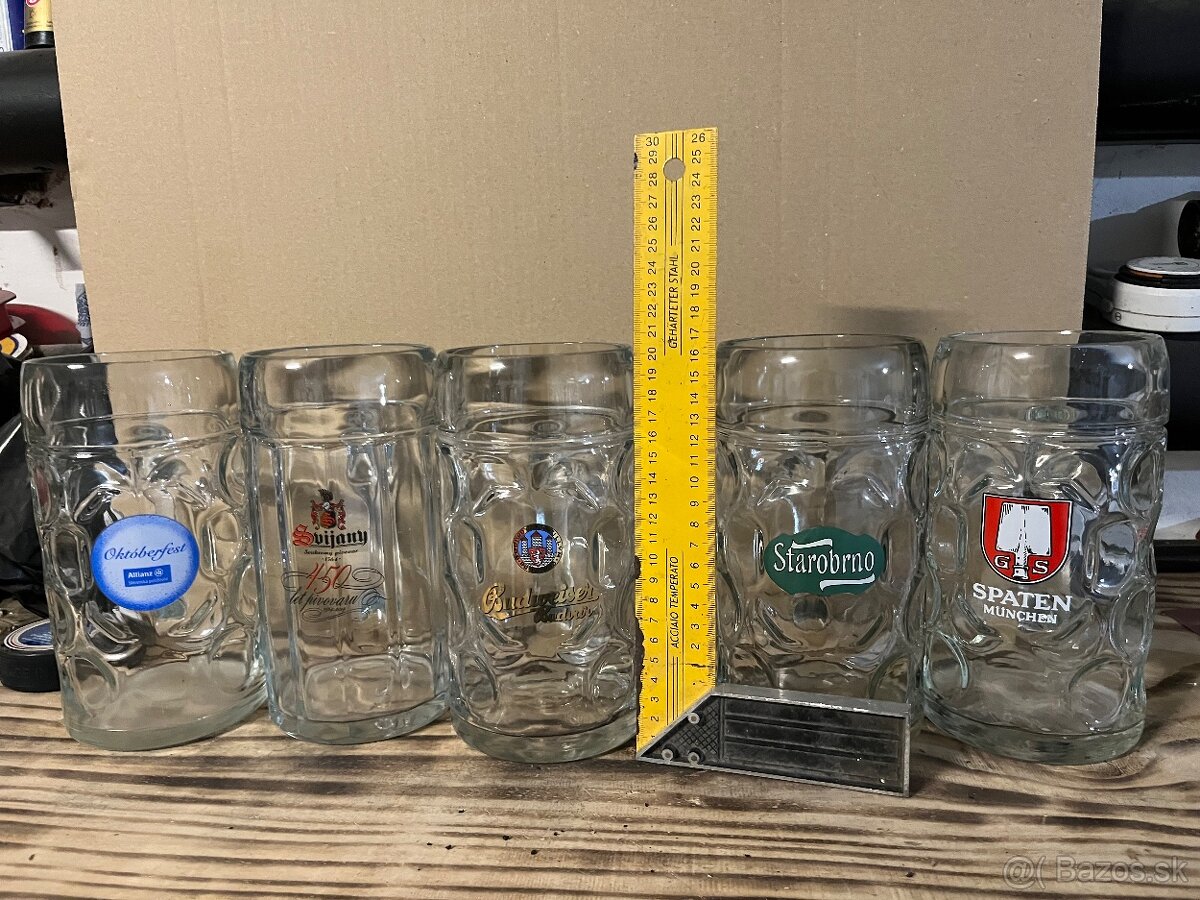 Pivove litrove krigle(tuplaky)