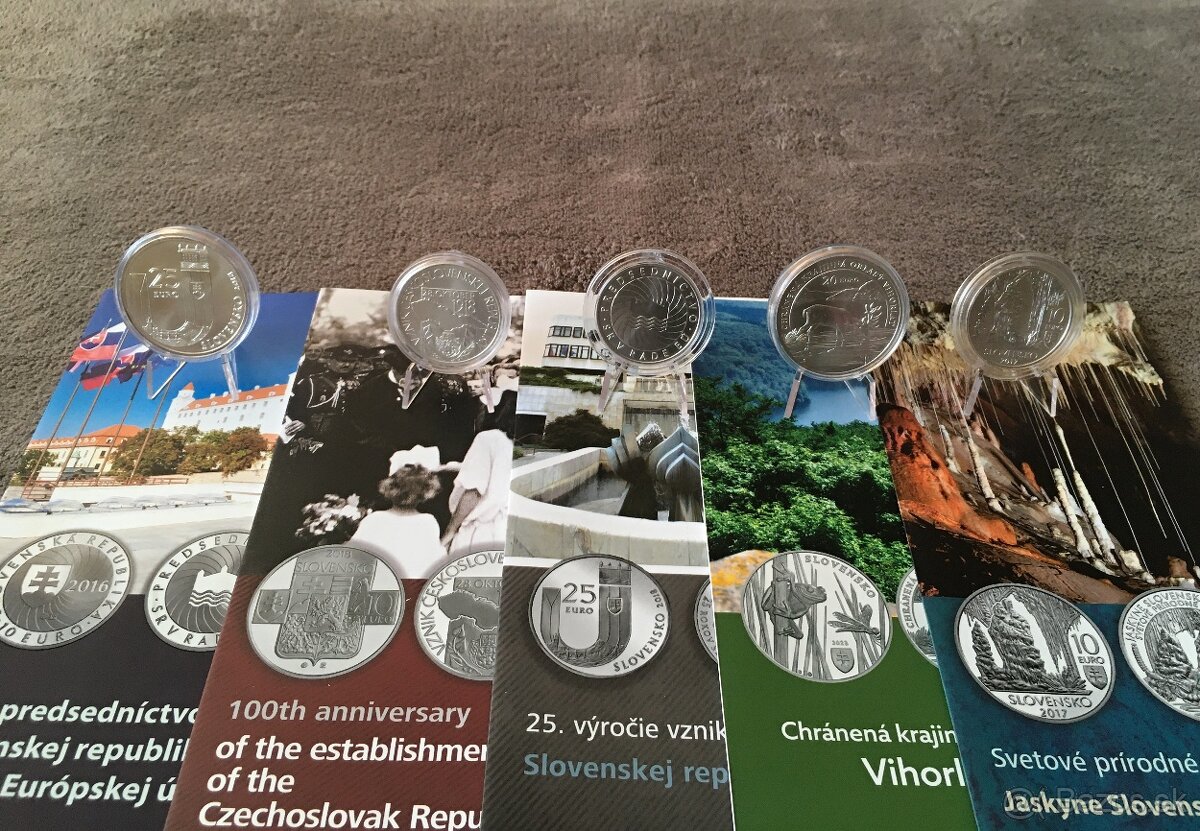 Slovenské strieborné BK mince