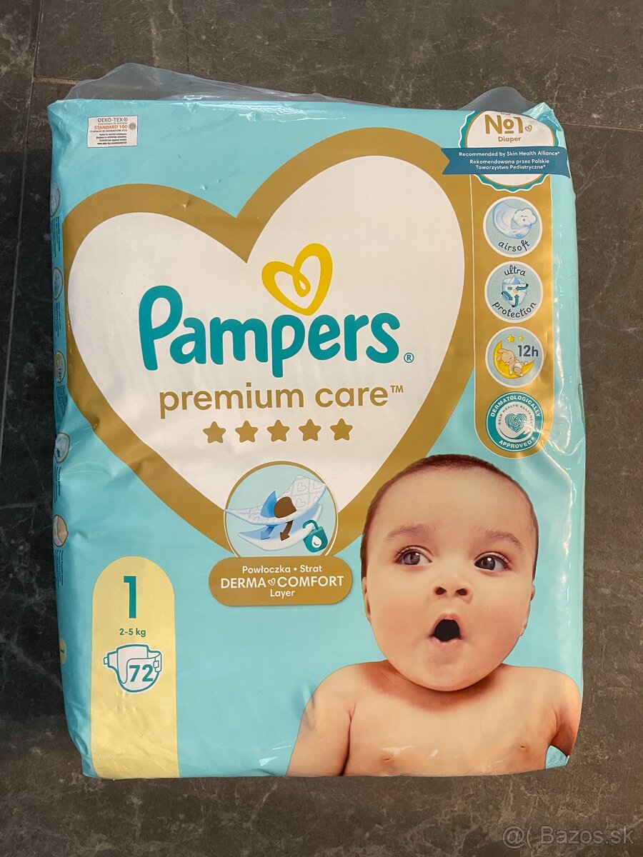 Pampers Premium Care 1.    72ks