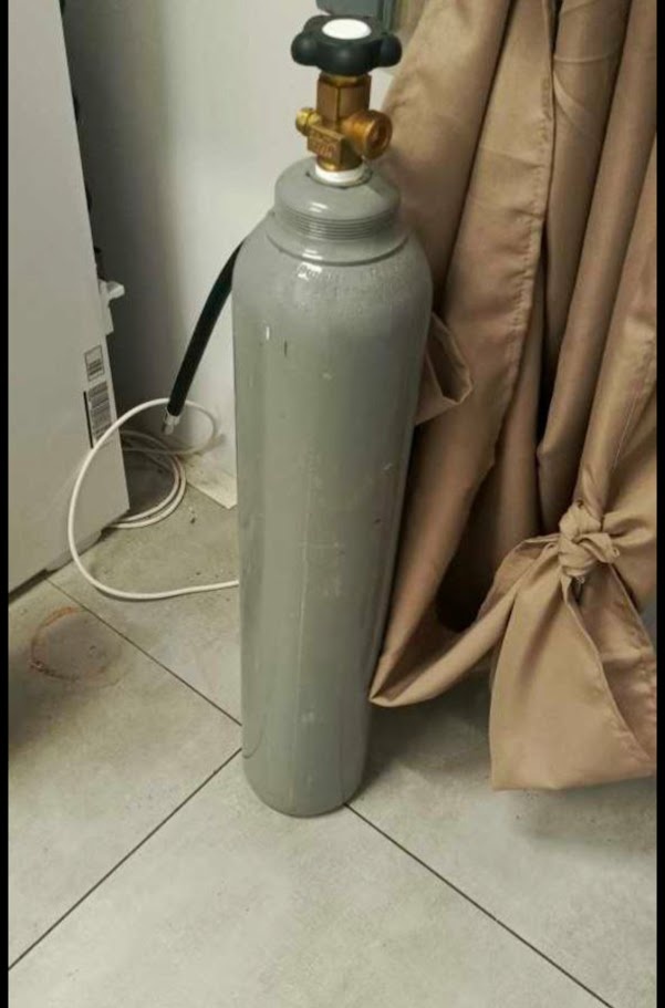 Fľaša oceľová CO2 8l
