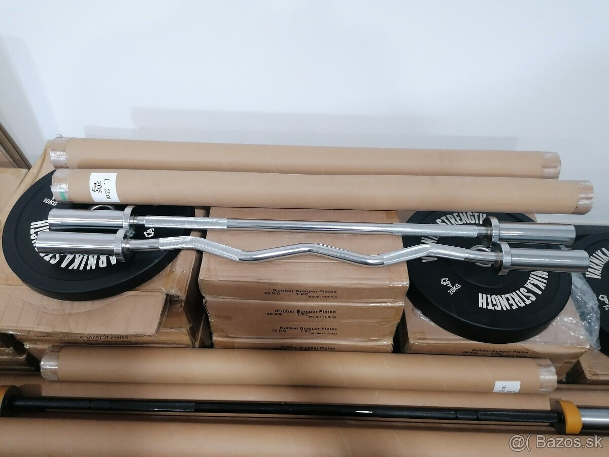 Olympijske tyče, 120 cm, EZ, 201cm dámske -čierne a ružové