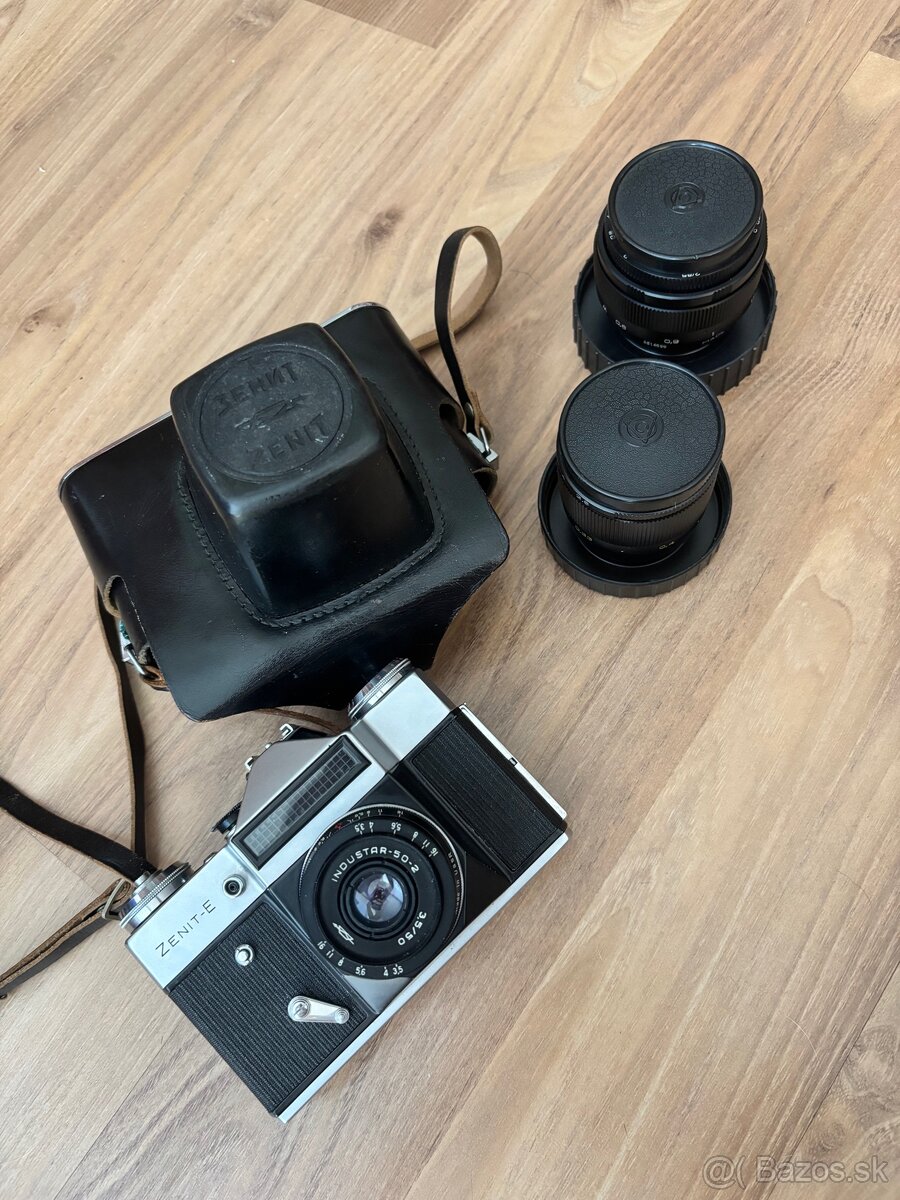 Zenit-E fotoaparát + 2 objektívy