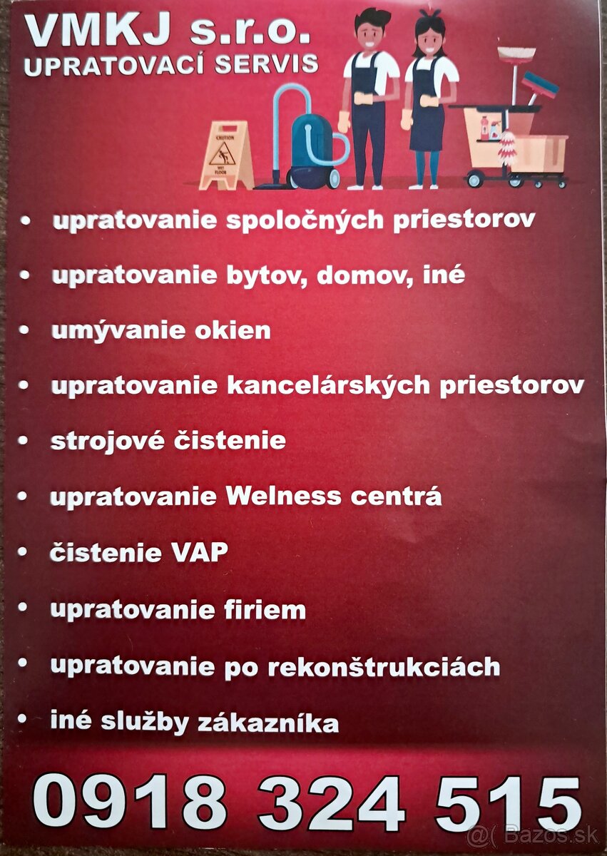 UPRATOVACIE SLUŽBY