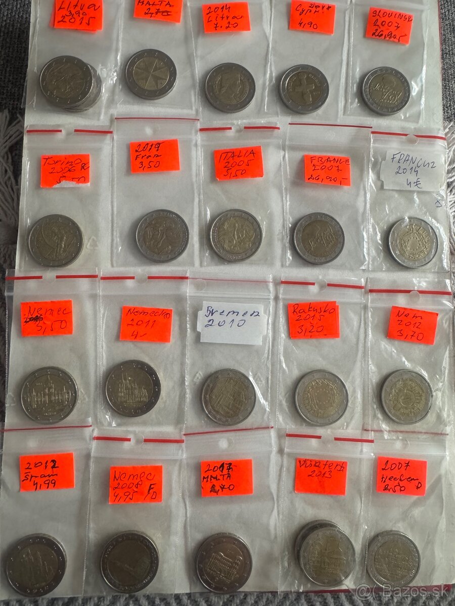 Ponukam 2€ mince