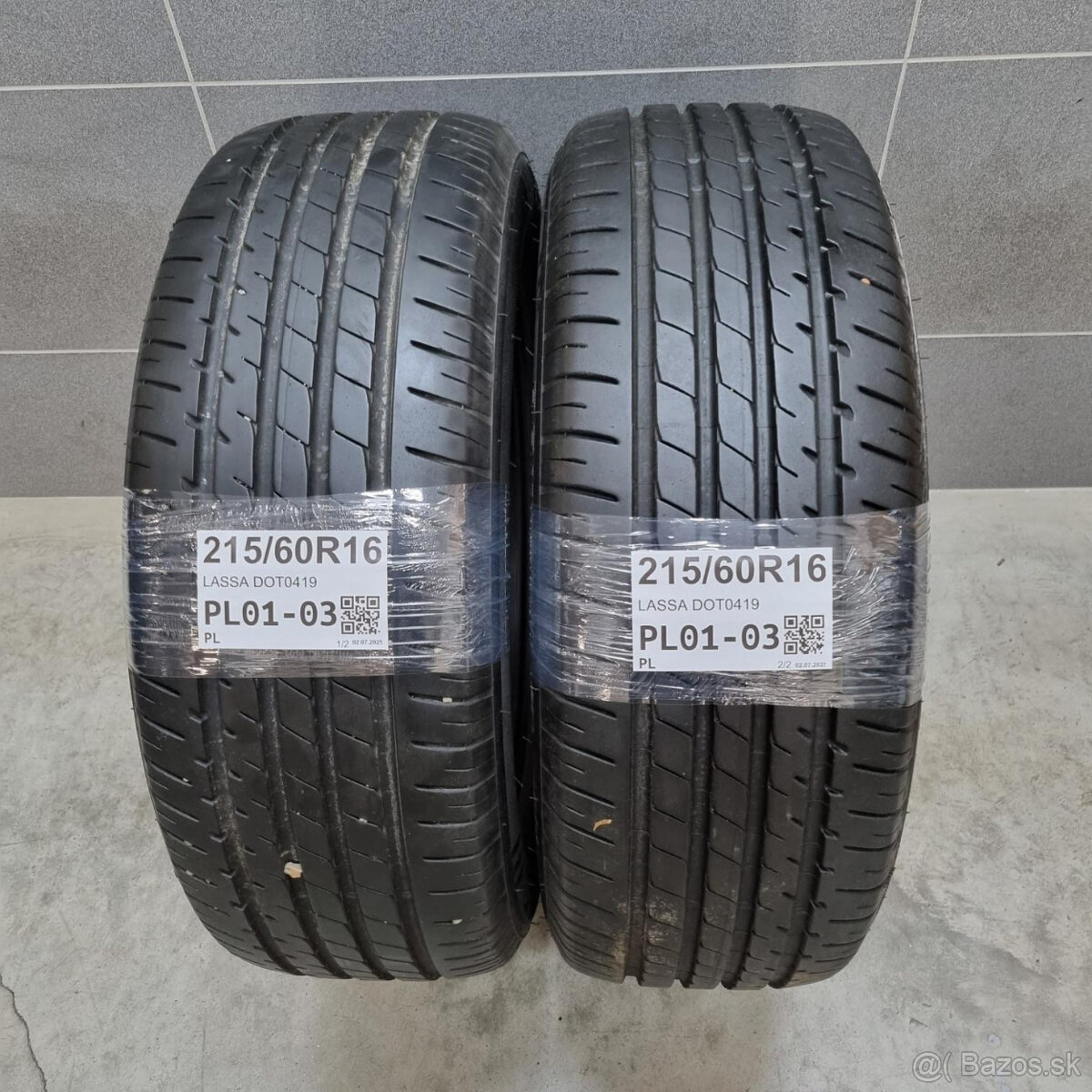Letné pneumatiky 215/60 R16 LASSA DOT0419