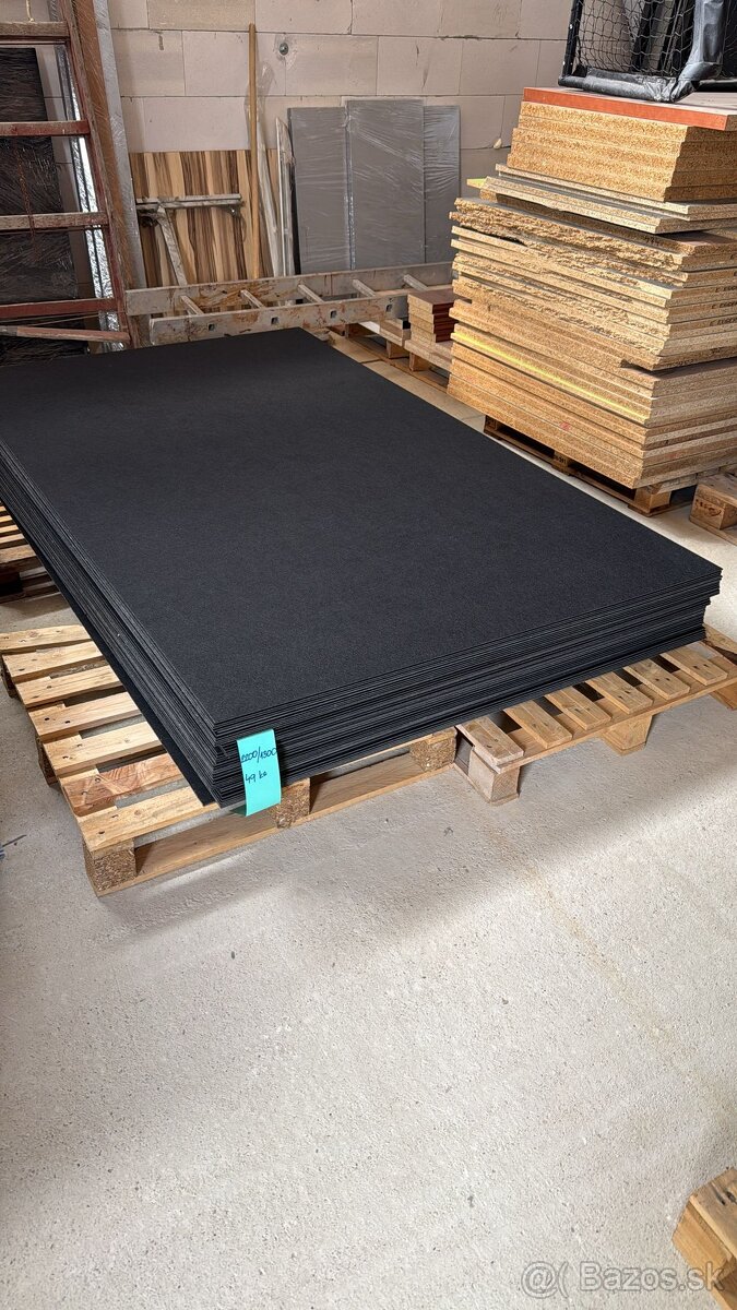 Termoplastová doska čierny flis
