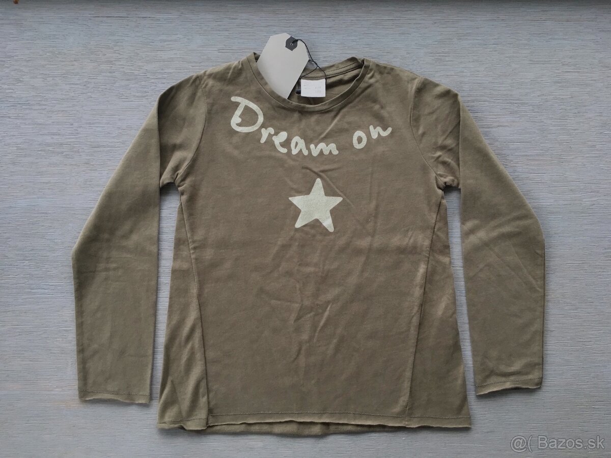 nové dievčenske tricko s visačkou, velkost 122