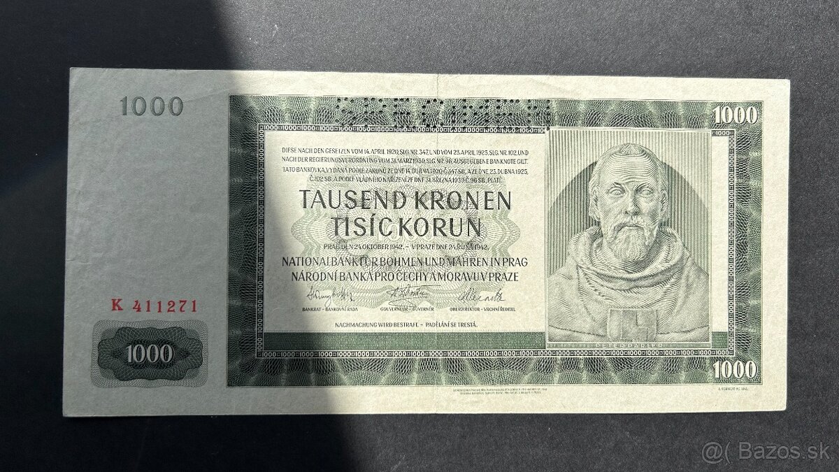 Bankovky Protektorát ČaM