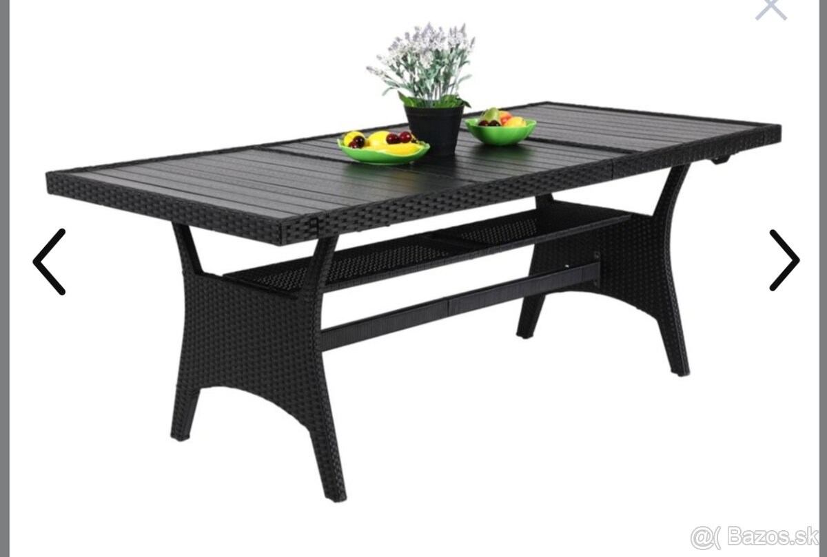Ratanový stôl 190x90x75cm