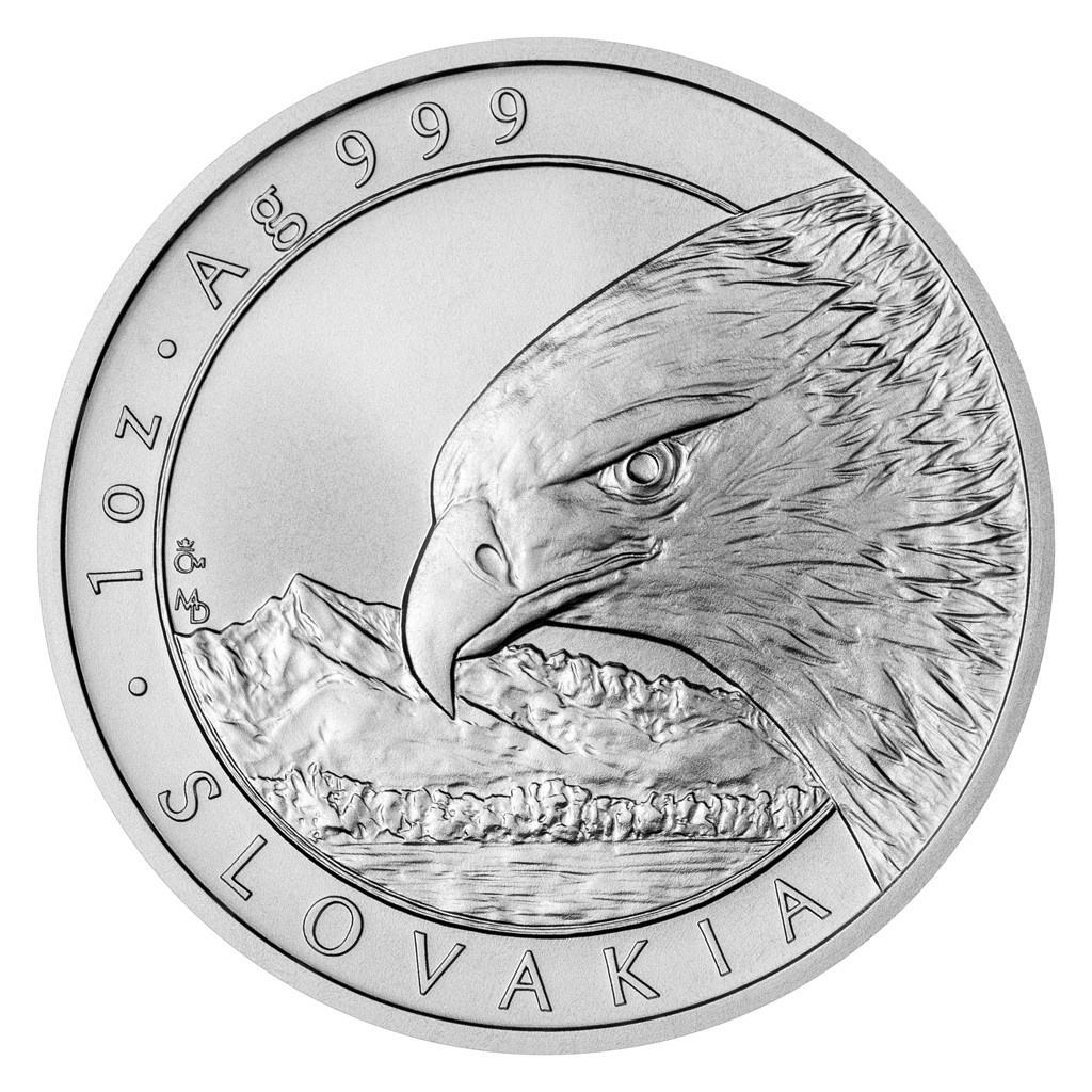 Predám: Strieborná uncová investičná minca Orol 2022 stand