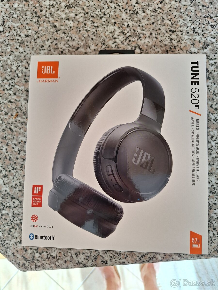 predám Bezdrôtové slúchadlá JBL Tune 720BT, cierne