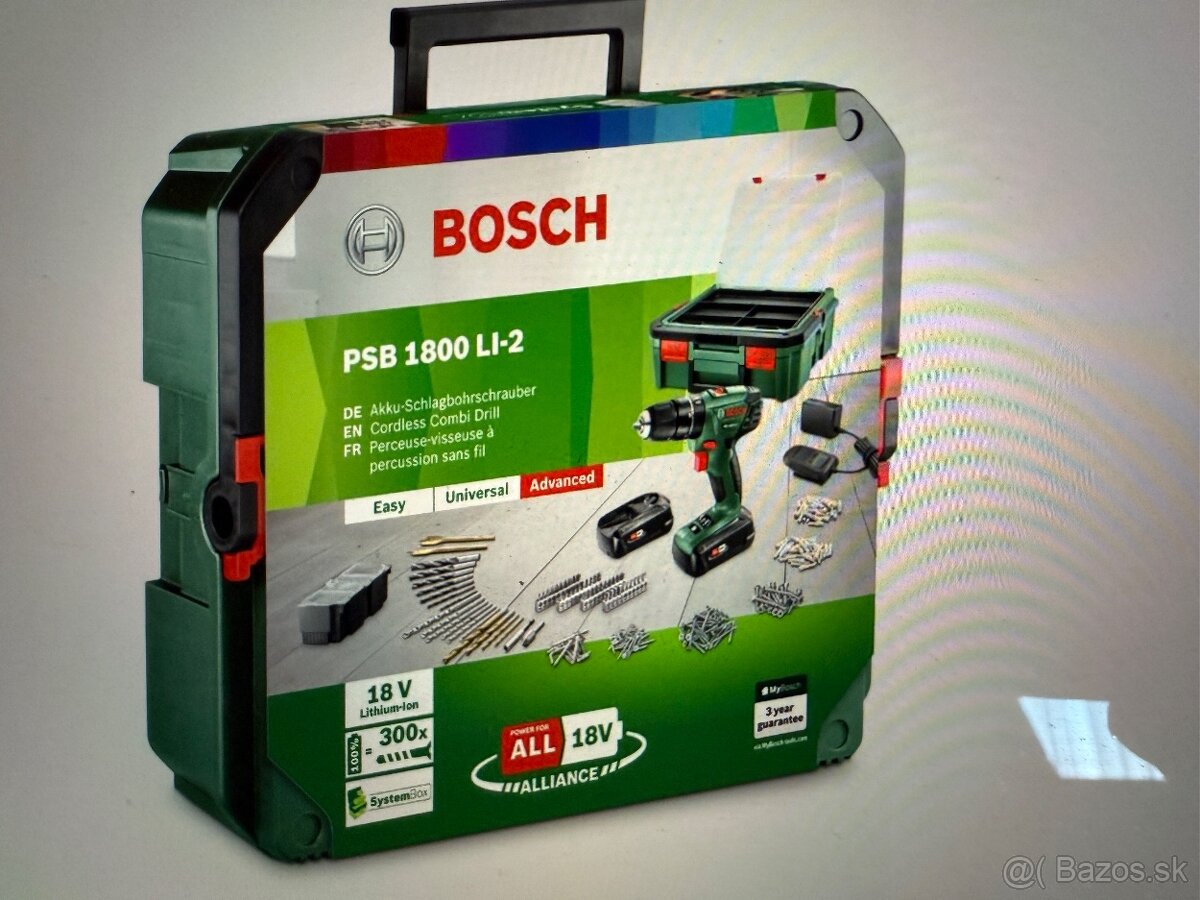 Predam BOSCH PSB 1800 LI-2 + set s bateriou .