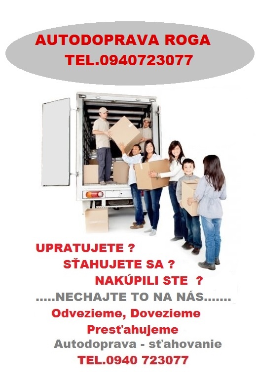 PREPRAVA,SŤAHOVANIE,VYPRATANIE NITRA,SR,EU