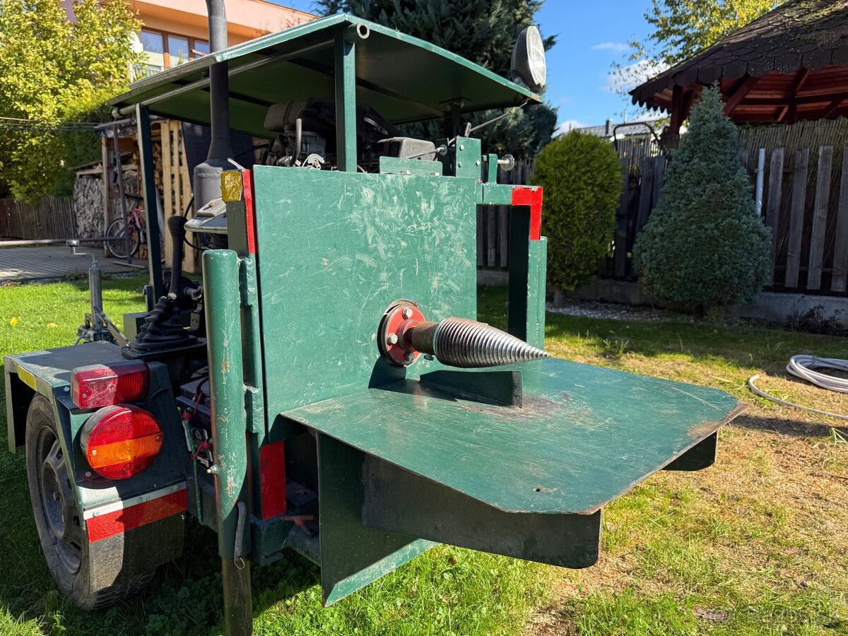 Štiepačka na drevo – domáca výroba, mobilná, benzínový motor