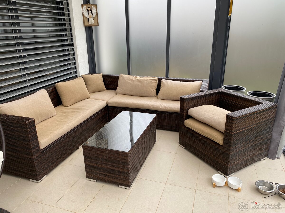 Rátanie záhradné sedenie