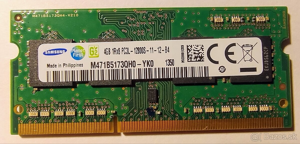 4GB DDR3L sodimm samsung
