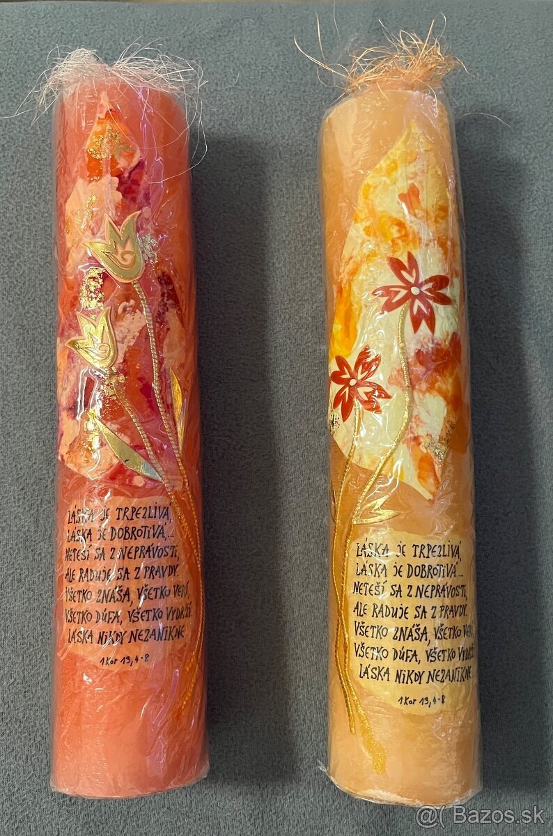 Rucne zdobené sviece