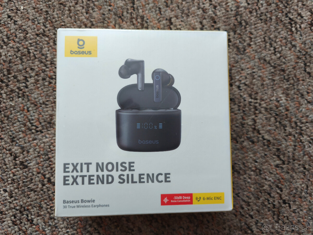 Baseus Bowie 30 sluchadla 65 hodin