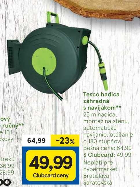 Tesco hadica s navijakom 25 m