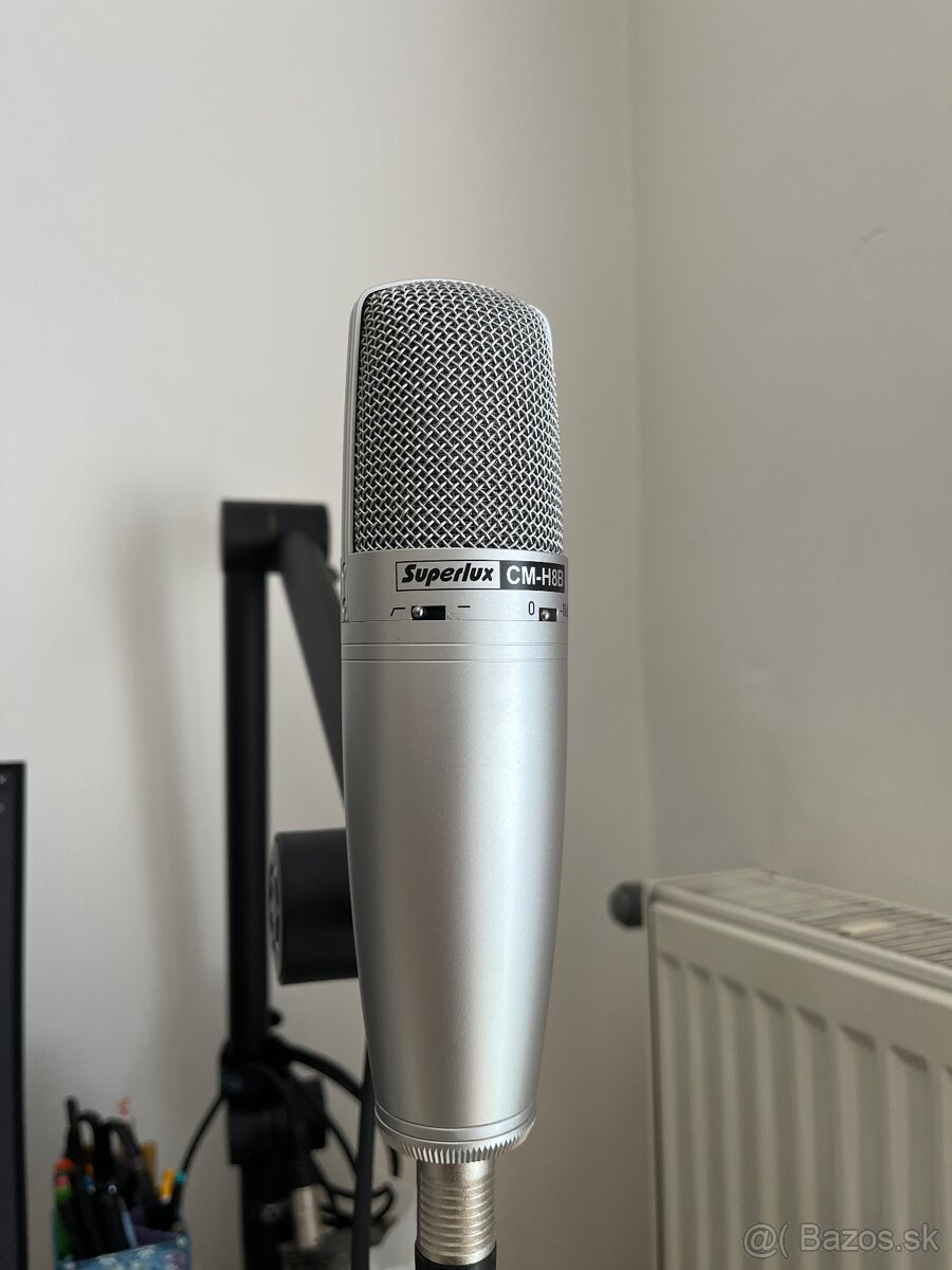 Predám set Superlux CMH8B + M-Audio M-Track Duo + pop filter