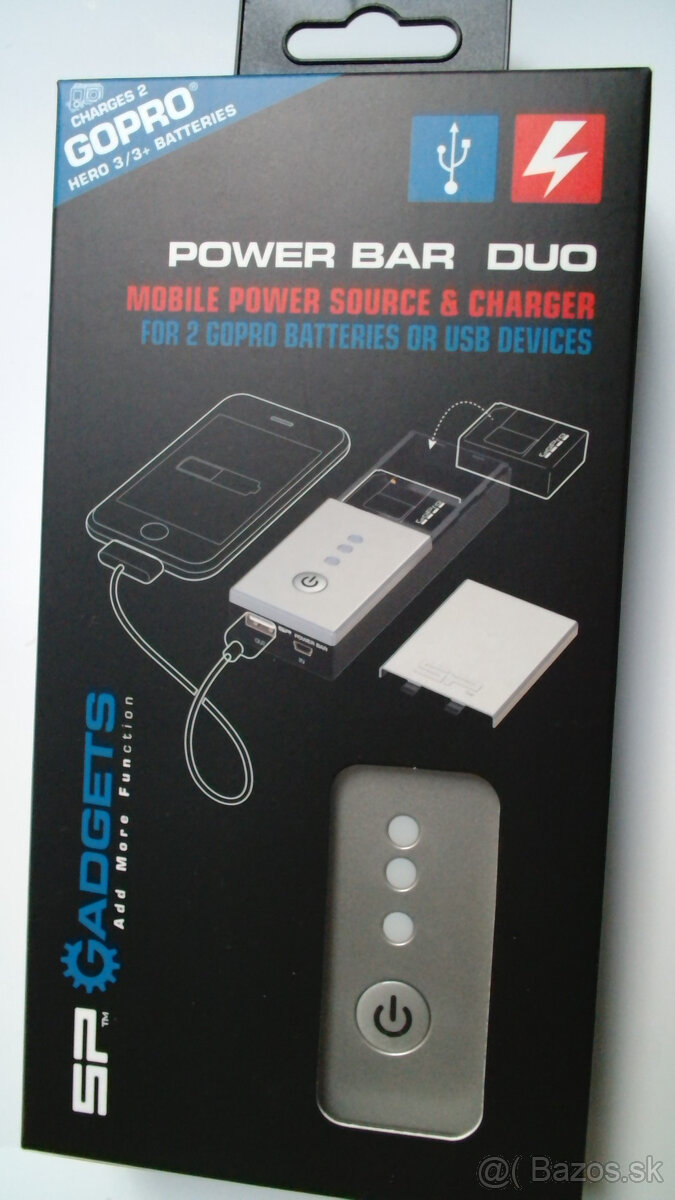 Nabijacka baterii GoPro Hero 3 / Powerbanka / nabijacka smar