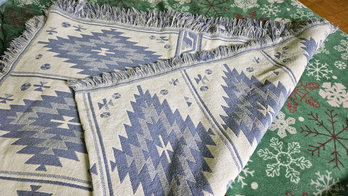 obojstranna deka na postel, sedacku 100 x 160 cm