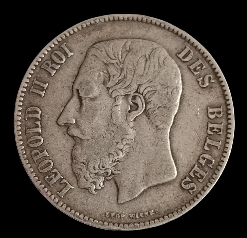 5 Frank Leopold II. 1870 Belgie