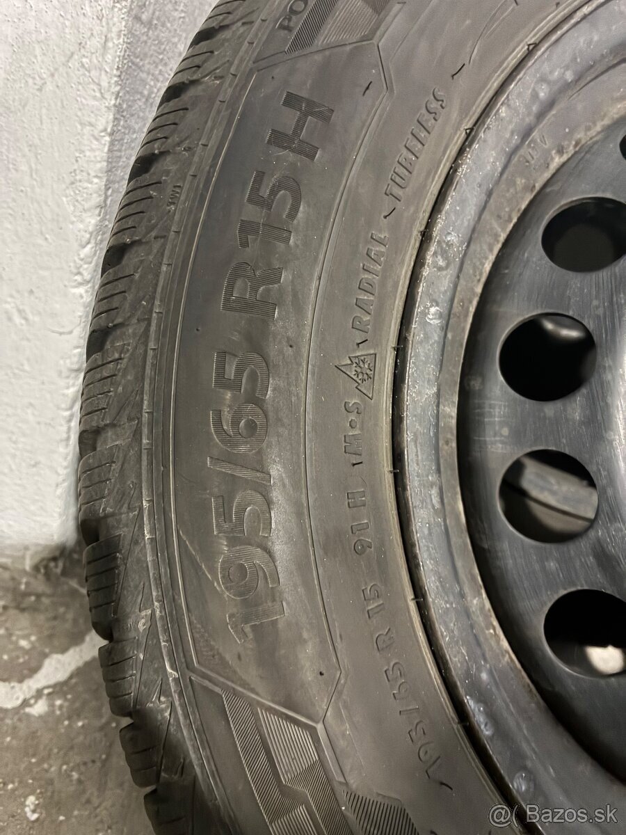 Zimné pneu s diskami 5x112 195/65 r15