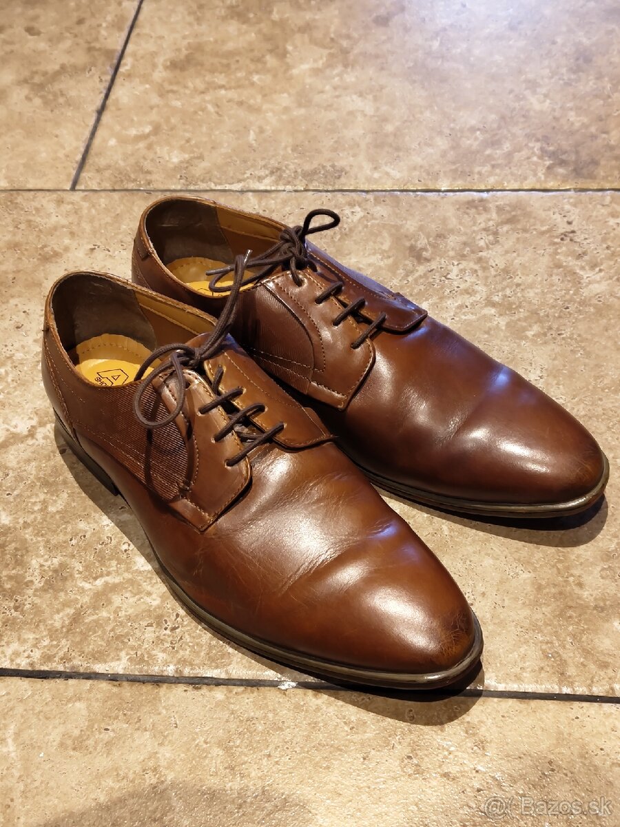 Kožená obuv AM Shoe company, velkost 44