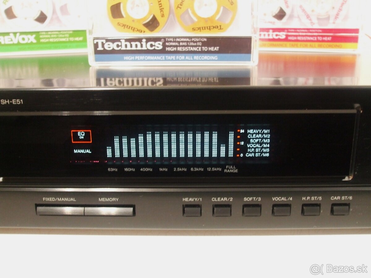 MIDI HiFi graficky equalizer TECHNICS SH-E51 vyr.Japan, AE34