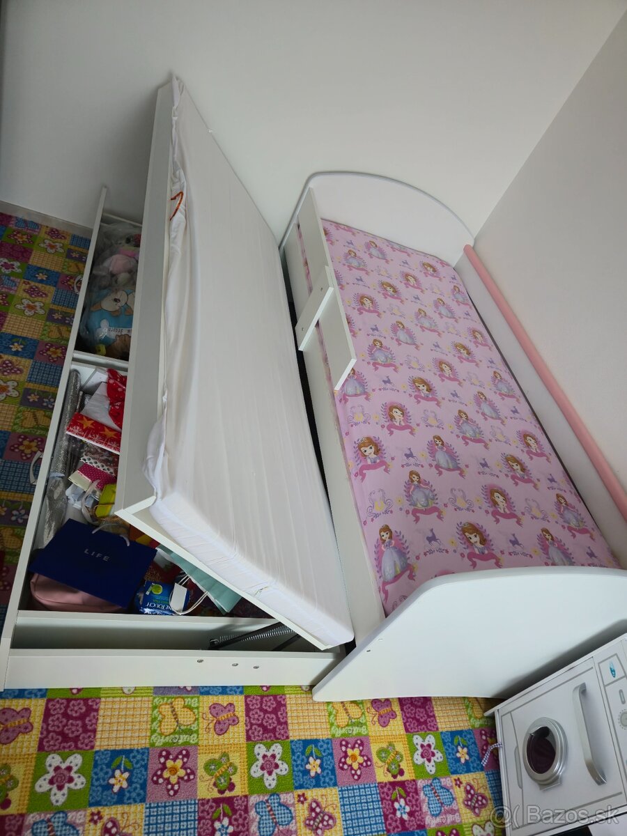 Detská postel s prístelkou 90x200