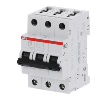 Istič ABB S203-B16, 3-pólový, 16 A