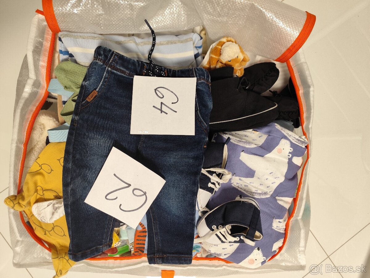 Balík oblečenia - veľkosť od 62 po 64