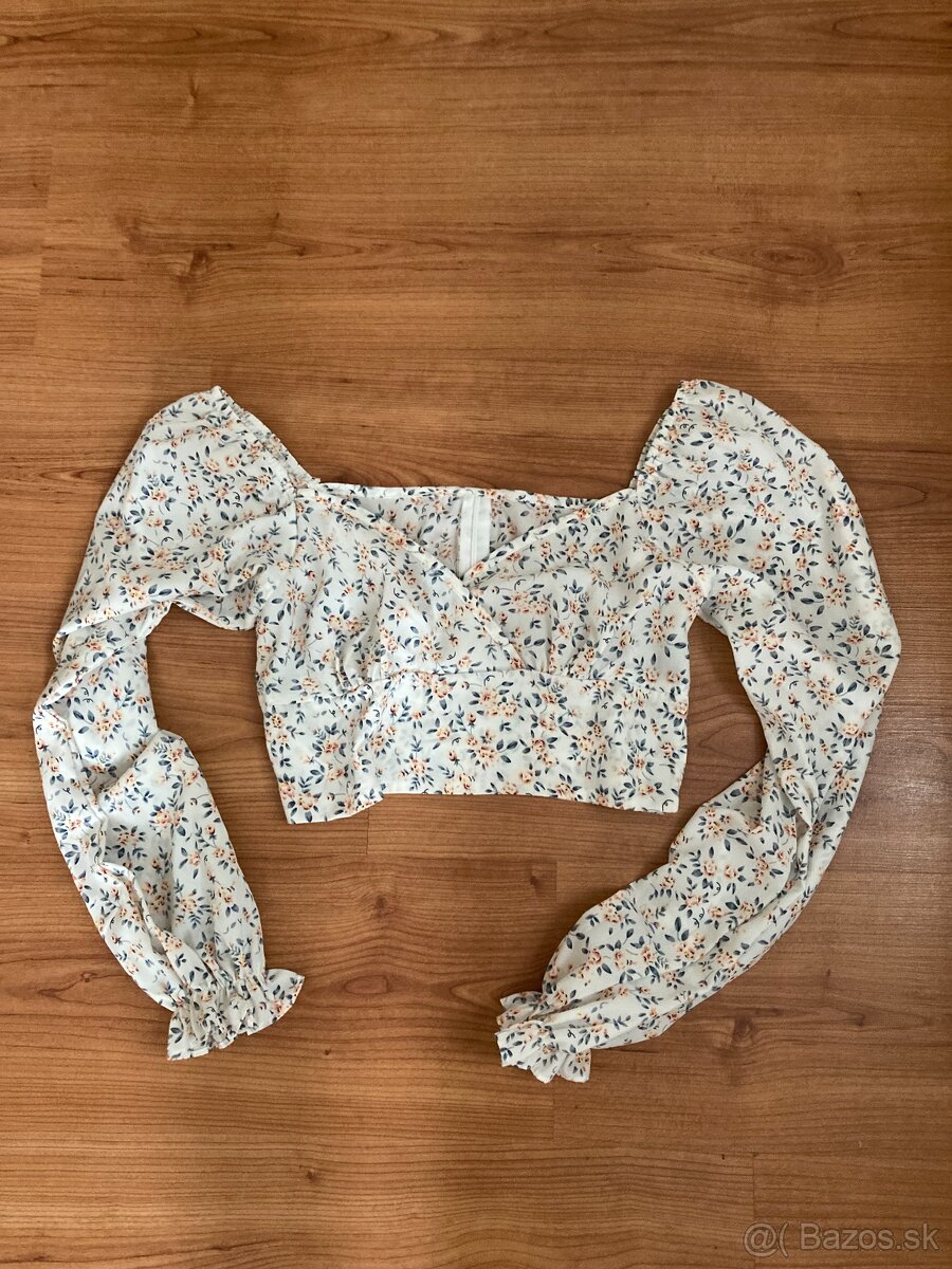 ♥ Kvetovaný crop top Shein ♥