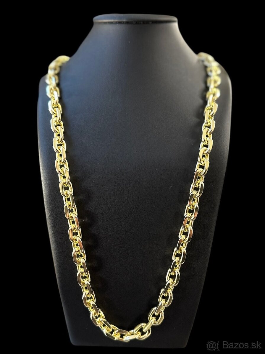 Zlatá reťaz - retiazka Anker/Pilka, 14k zlato 585