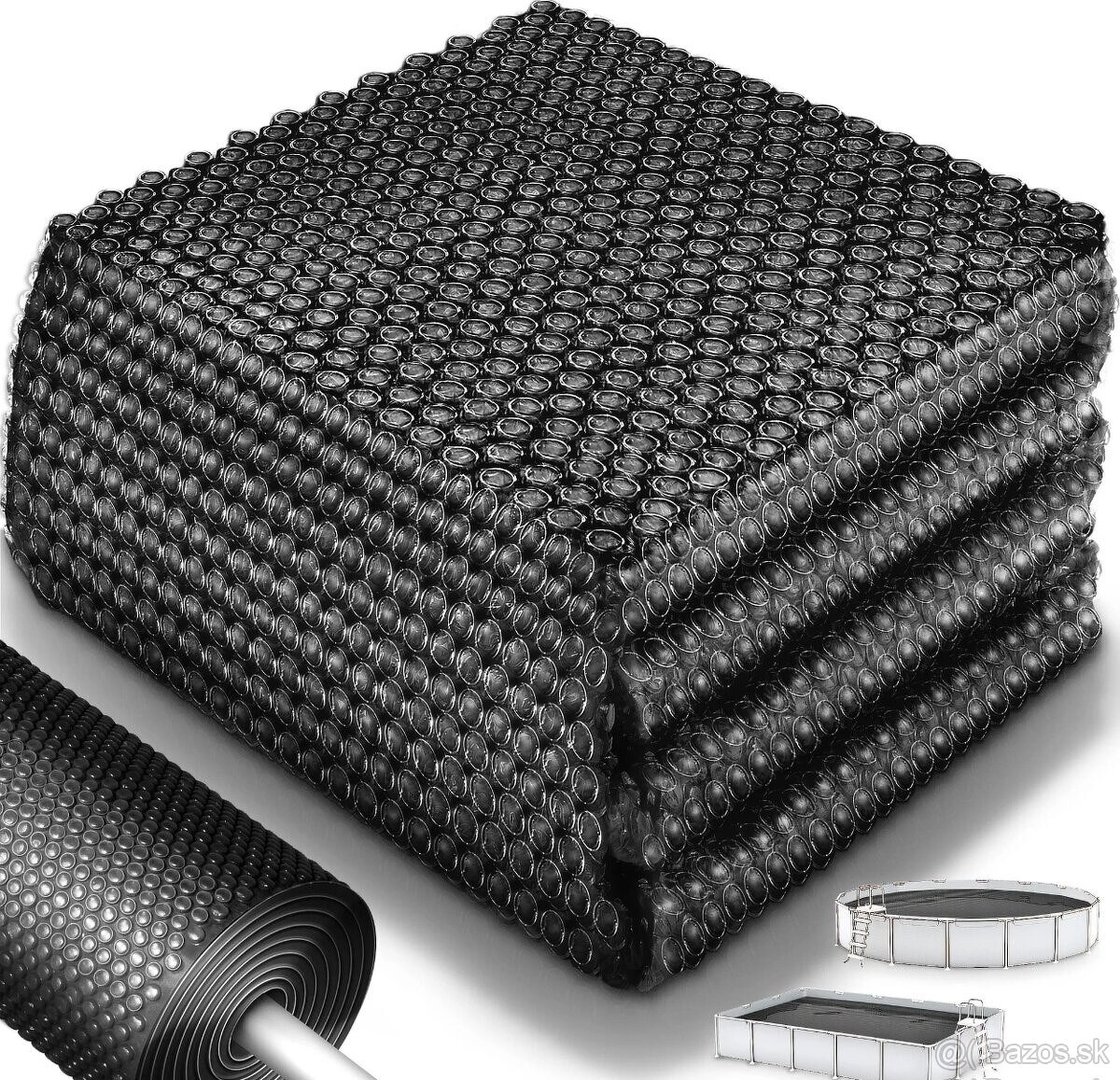 tillvex® Solárna plachta Premium 549 cm – okrúhla, nova