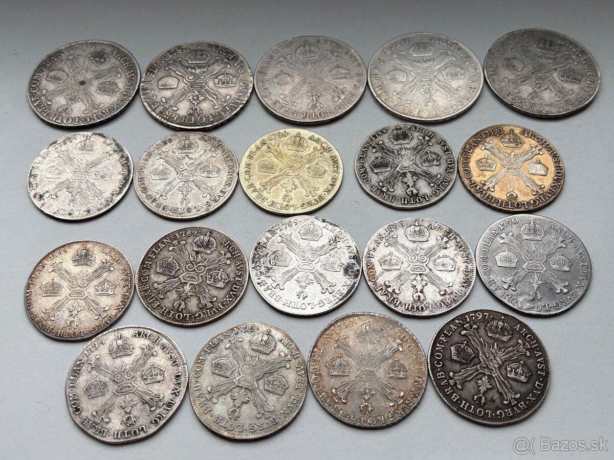 Predaj zbierky 1/2 a 1/4 kronetalerov Jozefa, Frantiska