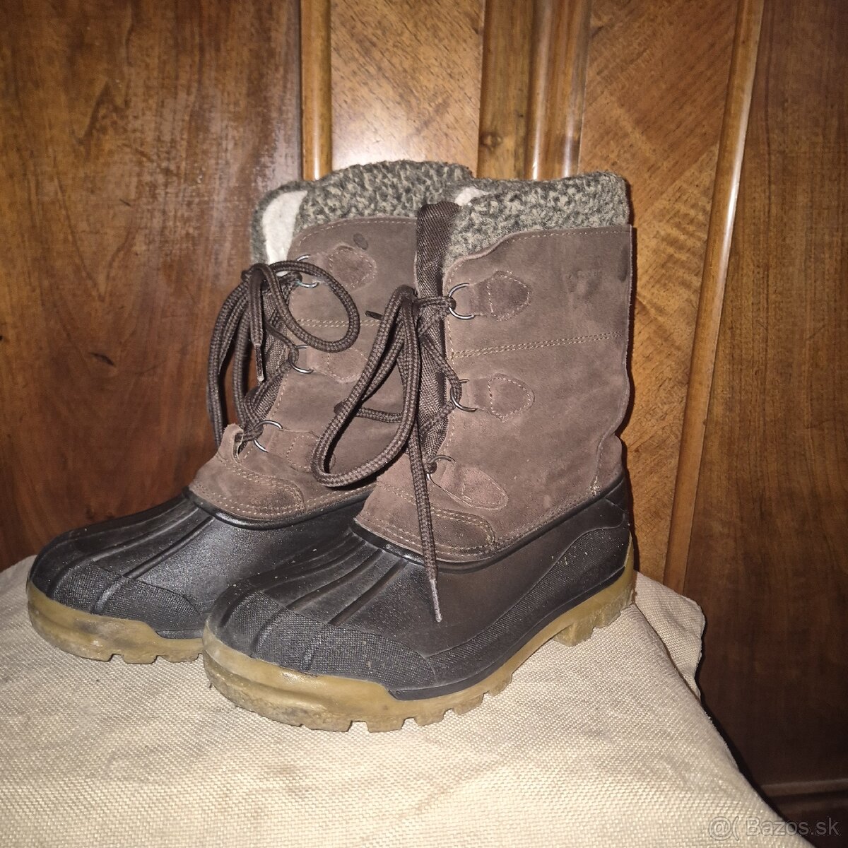 Čižmy koža/vlna č.35-36