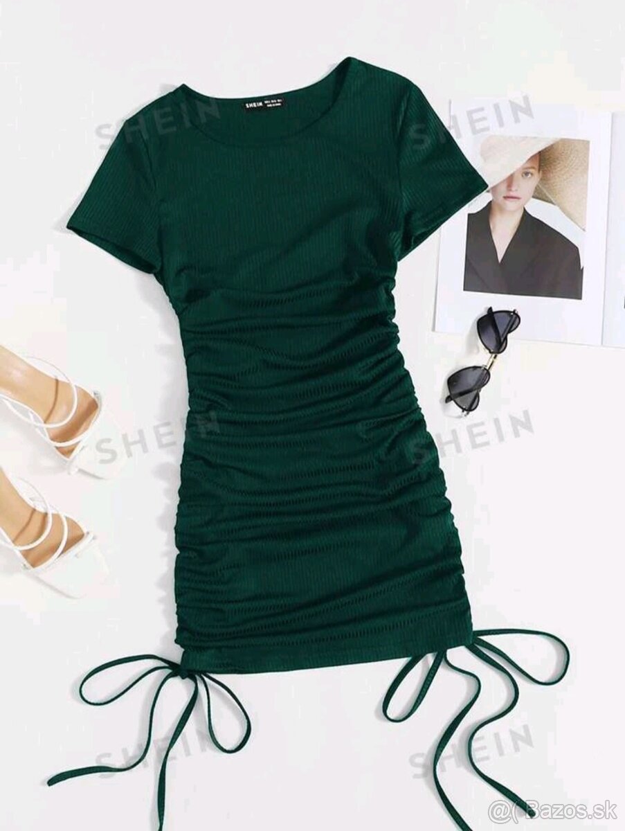 Smaragdove Midi šaty