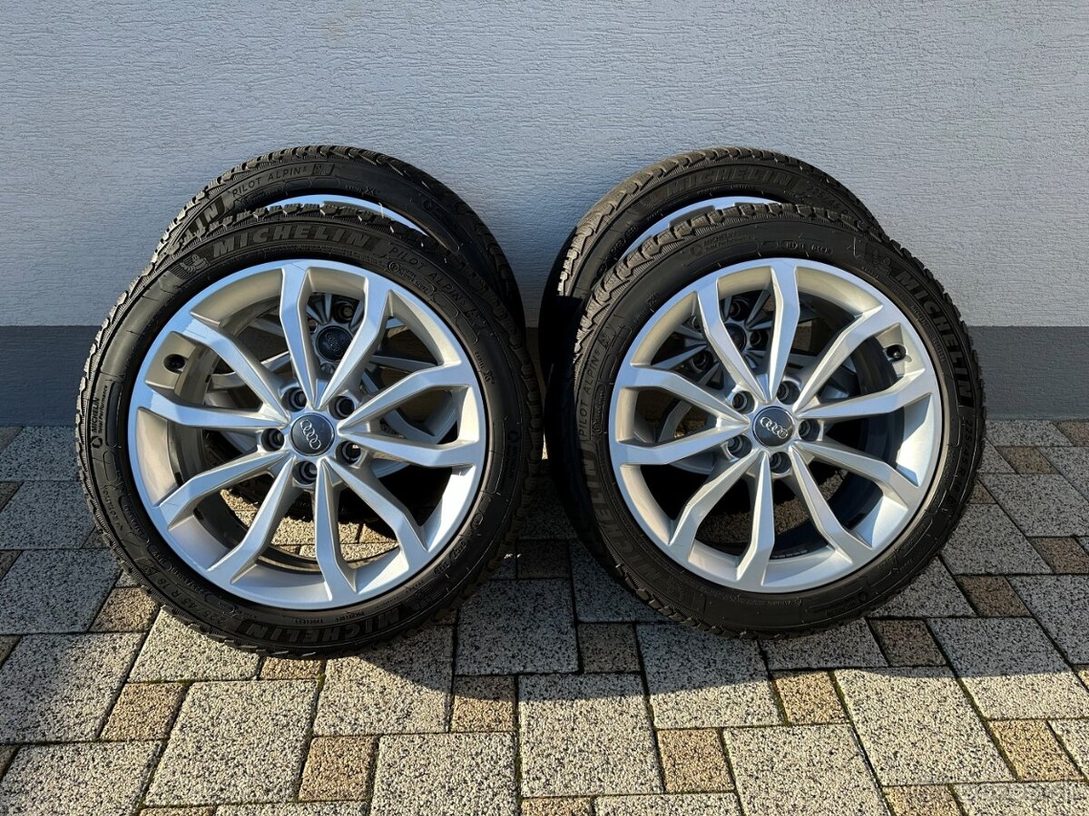Hliníkové disky orig. Audi + zimné pneumatiky 225/45 R18