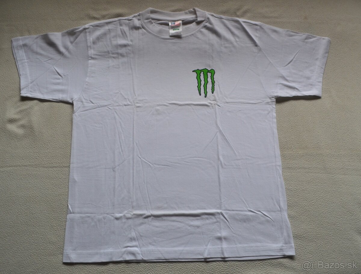Predám kvalitné tričko biele Monster