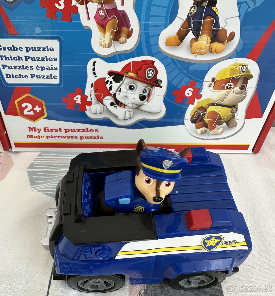 puzzle a auto PAW patrola za 10EUR