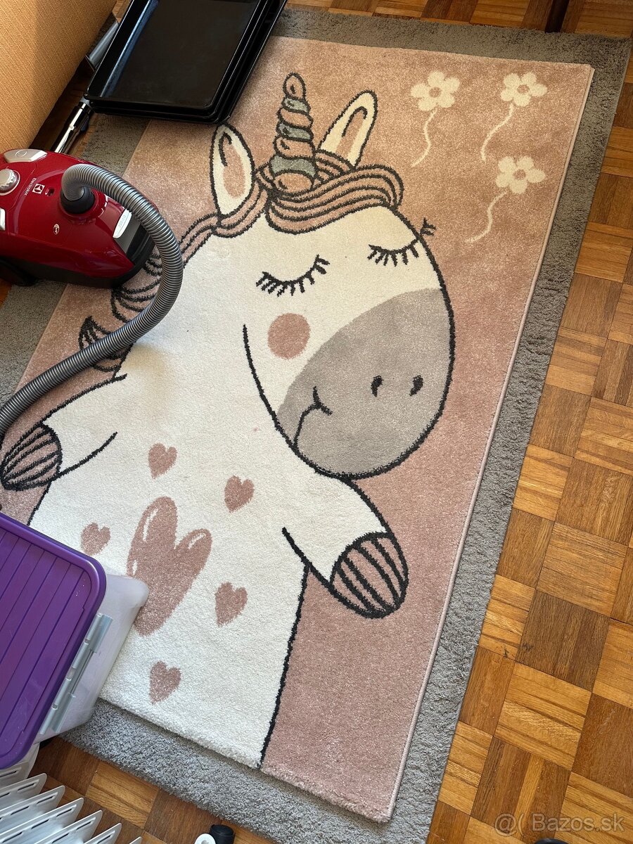 Koberec s jednorožcom 100x150 cm – nový, nepoužíva